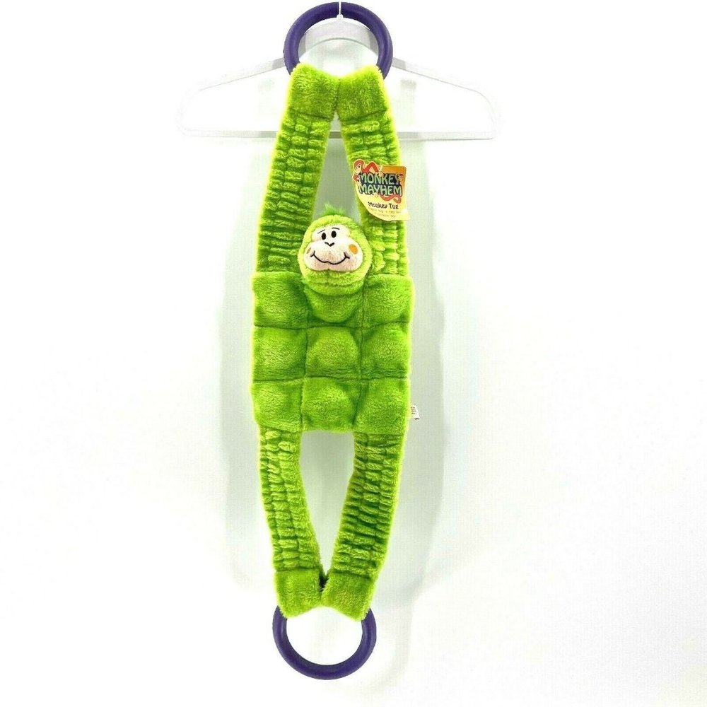 Kyjen Monkey Tug Pets Squeaky Toy Mayhem Monkey Tossing And Tug Game (See Video)